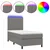 Vidaxl Box spring postelja z vzmetnico LED temno siva 90x190 cm blago