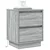 Noćni ormar 2 pcs Siva 39 x 34,5 x 50 cm Konstruirano drvo
