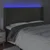 LED uzglavlje tamnosivo 203 x 16 x 118/128 cm baršunasto