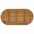 Gornji dio stola 100 x 50 x 3,5 cm Ovalni Čvrsto teak drvo