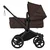 Bugaboo - Voziček Donkey 6 Mono, Black/Cocoa Brown-Cocoa Brown