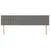 Vidaxl Posteljno vzglavje temno siva 160x5x78/88 cm blago