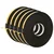 vidaXL Samolepilni pena trak 5 pcs Črna 15mm x 10m CR pena