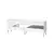 Hanah home TV Komoda Leon Belo-Srebrna