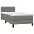 Vidaxl Box spring postelja z vzmetnico temno siva 90x190 cm blago