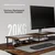 Brateck Postolje za monitor, 100x26 cm, Braon