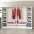 Hanah Home ormar sa reflektujućim staklom Nisa 20641, 270 cm, beli