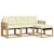 Set vanjskih sofa s jastukom 4 pcs Bijela i krem