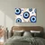 Slika modro oko z ornamenti - 90x60