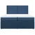 Vidaxl Box spring postelja z vzmetnico modra 200x200 cm blago