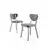 HANAH HOME Set stolica (4 komada) Arfe Grey White