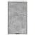 Kupaonski ormar Zidne s vratima Betonski sivi 39 x 23,5 x 65 cm