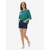 Imily Bela Majica T-Shirts modra/zelena