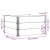 Okviri za palete 3 kom smeđi 100x100 cm od masivne borovine