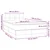 Vidaxl Box spring postelja z vzmetnico LED tem. rjava 120x190 cm blago