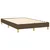 Vidaxl Box spring postelja z vzmetnico temno rjav 120x200 cm blago