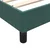 Box Spring krevet bez madracem tamnozeleni 200x220 cm baršun