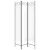 Greatstore Paravan 3-delni bel 120x200 cm blago