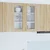 Vidaxl Viseča omarica Sonoma hrast 80 x 31 x 80 cm Konstruiran les