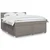Vidaxl Box spring postelja z vzmetnico taupe 180x200 cm blago