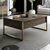 HANAH HOME Set za dnevnu sobu Luxe Set Walnut Gold