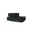 Hanah Home noćni ormarić Kayra, 70 cm, antracit