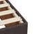 Vidaxl Box spring postelja z vzmetnico temno rjava 140x200 cm blago