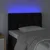 Vidaxl LED posteljno vzglavje črno 80x7x78/88 cm žamet