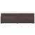 Vidaxl Box spring postelja z vzmetnico temno rjava 100x200 cm blago