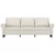 vidaXL Trosed krem 180 cm umetno usnje