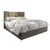 Oblazinjena postelja boxspring MERALIS 180x200 cm siva Vzmetnica: Vzmetnica Bonell