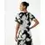 Mexx Ženska bluza MF006100661W, V-izrez, Belo-crna
