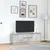 TV ormarić s LED svjetlima siva boja betona 160,5x41x50 cm