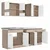 Homestyle4U Kuhinjska omara, 200x60x206,5 cm, bela
