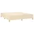 vidaXL vidaXL Box spring postelja z vzmetnico krem 160x200 cm blago, (20893789)