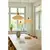 Halo Design 744091-Luster na sajli PARIS 1xE14/40W/230V prečnik 24 cm krem./mesing/hrast