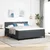 Vidaxl LED Box Spring Postelja Temno siva in bela 180 x 200 cm
