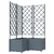 Vrtna saksija 3 pcs Svijetlo siva 80 x 80 x 143 cm Plastika