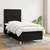 Vidaxl Box spring postelja z vzmetnico črna 80x200 cm blago