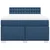 vidaXL vidaXL Box spring postelja z vzmetnico modra 160x200 cm blago, (21306809)