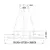 VESTA 569 LUSTER 108W 3000K CRNA/BELA