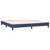 Vidaxl Box spring postelja z vzmetnico moder 200x200 cm blago