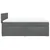 vidaXL Box spring posteljni z vzmetnico temno siv 140x190 cm blago