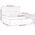Vidaxl Box spring postelja z vzmetnico LED modra 180x200 cm blago