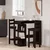 Stol za bar Crni hrast 100 x 48 x 101,5 cm Konstruirano drvo