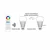 MiBoxer LED sijalka Mi-Light E27 9W RGB + CCT