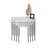 Hanah Home set od 4 umetnutih stočića Telwe, beli mermer / srebrni
