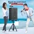 Ailang Bluetooth karaoke zvučnik sa 2 mikrofona K52, USB, Crni