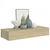 Zidne police s ladicom 2 kom boja hrasta 60 x 23,5 x 10 cm MDF