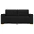 vidaXL Dvosed črne barve 180x77x82 cm blago